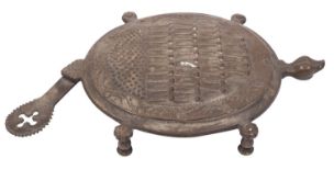 A Continental spice or cheese grater in the form of a tortoise,
