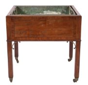 A 19th Century mahogany and inlaid rectangular jardiniere table,