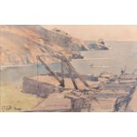 * Lamorna Birch (British, 1869-1955) Lamorna Cove Watercolour 8.5 x 13.