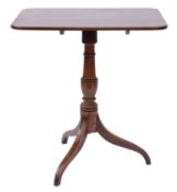 A Regency oak and elm rectangular occasional table,