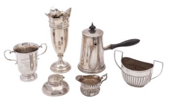 A George V silver chocolate pot, James Deakin & Sons, Sheffield 1923,