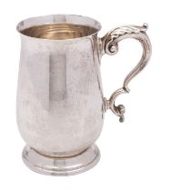 An Elizabeth II silver mug, Elkington and Co, Birmingham 1960, of slender baluster form, 13.
