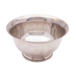 A late 20th century silver sterling presentation bowl, marked W.