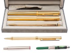 Dunhill (Germany) A gold plated fountain pen,