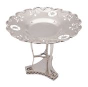 A George V silver tall tazza/ bon bon dish, James Dixon and Son, Sheffield 1933,