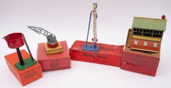 A Hornby O gauge boxed group of railway accessories comprising;- Signal Arm No.2 Double Arm.