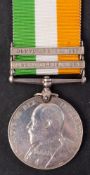 A King's South Africa Medal with two clasp to '3340 Corpl J Smith 7th Drgn Gds'