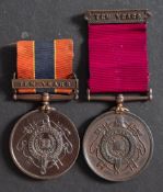 Two National Fire Brigade Association Long Service medals to '12758 William C. Vowles' and '4532'.