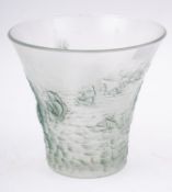 A Barolac moulded glass vase,