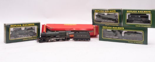 Replica railways OO/HO gauge. A boxed group of three steam outline locomotives, No.