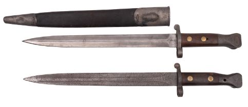 A British 1888 pattern Lee Metford bayonet, maker Sanderson, Sheffield,