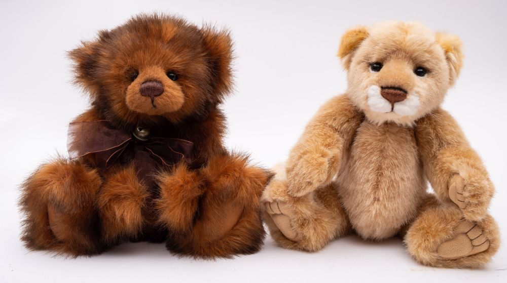 Two Charlie Bears after designs by Isabelle Lee,