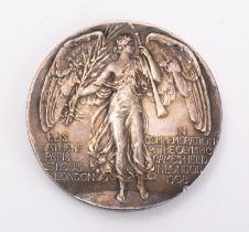 Olympic Games, London, 1908, white metal medal by Mackennal, struck by Vaughton,