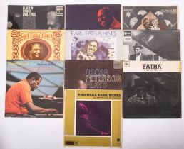 Ten LPs: Eight by Earl “Fatha” Hines, 2 by Oscar Peterson,