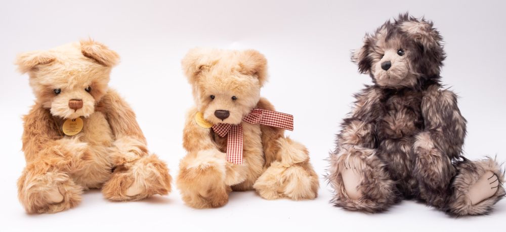 A group of three Charlie Bears after designs by Isabelle Lee, 'Willis',
