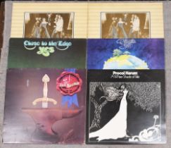 Six albums Procul Harum Double LP (of 1st two LPs - TOOFA DBL); and 2 by Yes;