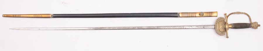 A Victorian Court sword, maker Army & Navy, London,