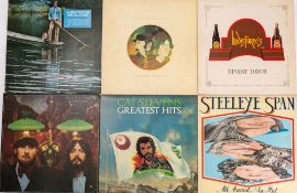 Six Albums by James Taylor, Two Seals & Crofts, Cat Stevens, Lindisfarne,