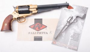 F.Lli Pietta (Itay) A boxed reproduction Model 'HK' 1858 Remington Texas CL380 blanks firing pistol.