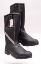 A pair RAF issue Fire Fighters Mk 2 CRash Protection Boots,