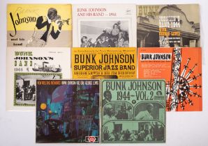 Eight LPs by Bunk Johnson (many early issues).