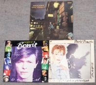 Three David Bowie LPs David Bowie: Scary Monsters inner lyric sheet VG/EX RCA BOW