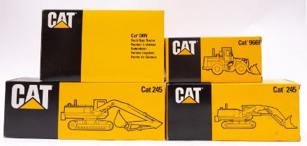 NZG 1/50th scale No 233 Cat D8N Track-Type Tractor, No.160 Cat 245 Hydraulic Excavator, No.