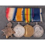 A WWI group of four to ' M1573 H F Merrifield ERA 4 RN' 1914-15 Star, War Medal,