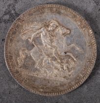 A higher grade 1920 George III crown.