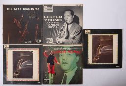 Jazz albums: Five Lester Young LPs including one with Teddy Wilson,