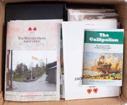 'The Gallipolian', The Western Front Association' and similar publications,