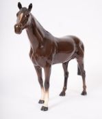 A large Beswick Hunter racehorse, in gloss finish,