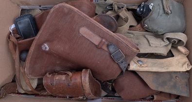 A quantity of WWII and later British and USA equipment, including canvas bags,