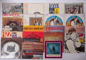 Nineteen English Trad Jazz LPs: 11 Acker Bilk,4 Kenny Ball, 5 other Jazz Bands,