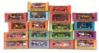 A boxed group of Matchbox Models of Yesteryear including Y-2 Prince Henry Vauxhall,