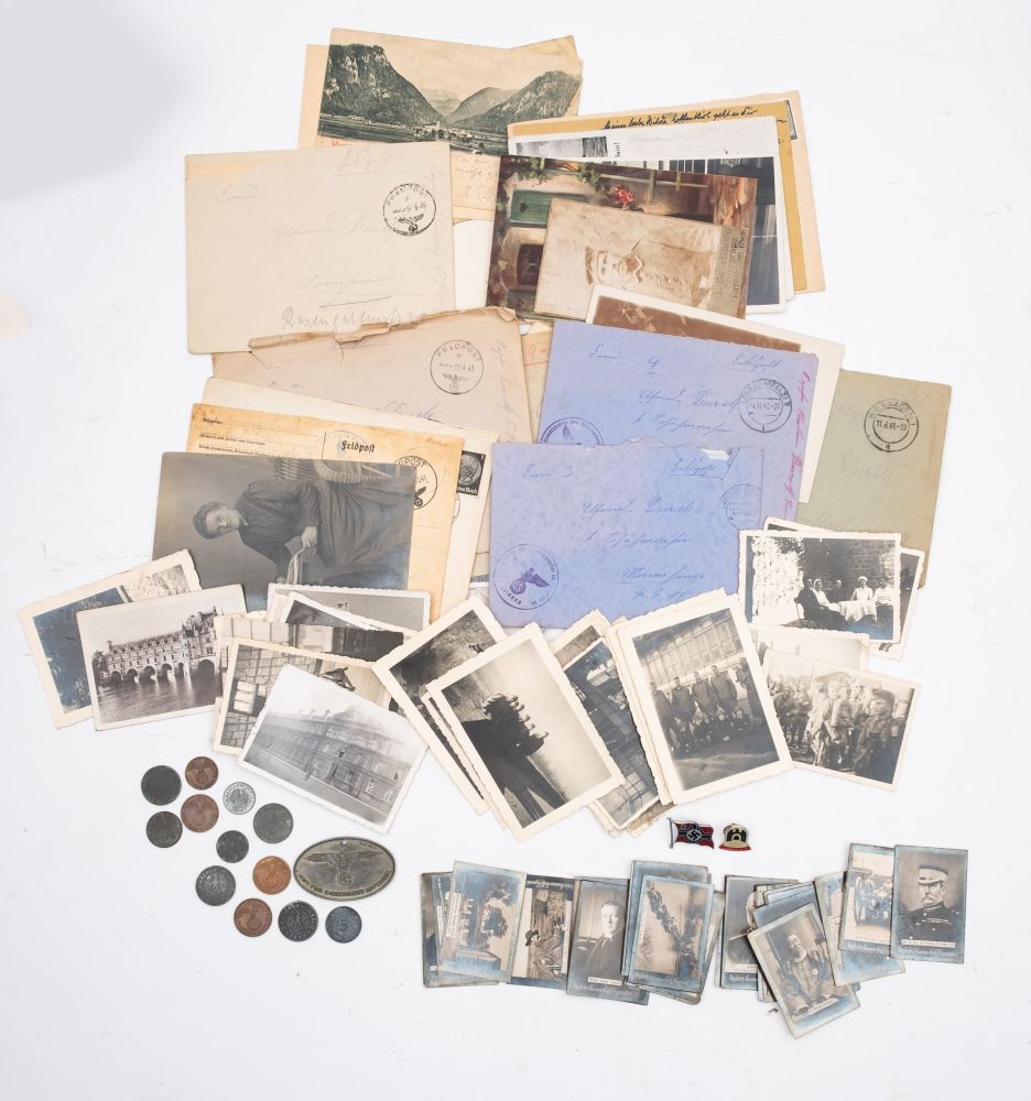 A collection on WWII German manuscript letters with post marks circa 1943, - Image 2 of 4