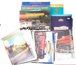 A collection of Horny OO/HO gauge catalogues, together with Foster .