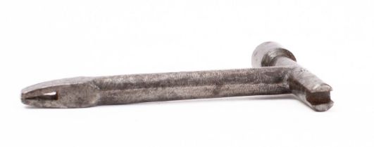 A GWR steel carriage door key stamped shaft as per title, 10 cm.