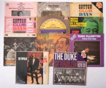 Eleven Duke Ellington LPs (many early issues).