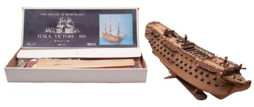 Modellismo Corel (iItaly) A 1/98th scale part built model of HMS 'Victory'.