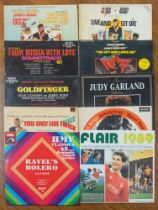 Film Soundtrack Albums: James Bond A group of 6 James Bond Soundtrack and a James Bond music LP;