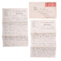 SAN FRANCISCO, four-page manuscript letter on Landsdown & Sons headed paper,