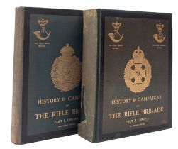 VERNER, Col Willoughby, History & Campaigns of the Rifle Brigade: two volumes,