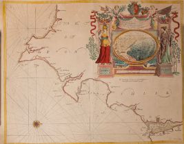 COLLINS, Captain Greenville - hand coloured sea chart : TORBAY//SOUTH DEVON .