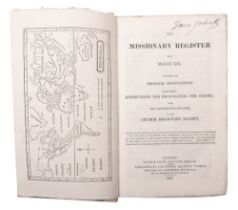 MISSIONARY REGISTER paper covers, 8 engravings of maps etc, maps and plates complete,