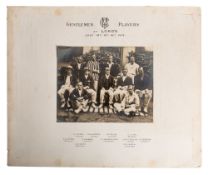 Percy. G.H. Fender cricket archive: 1913: M.C.C.