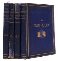 HAMERTON, Philip Gilbert ... (editor) - The Portfolio an Artistic Periodical, 4 vols, plates, org.