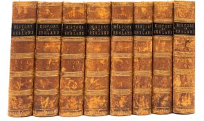 MERRIVAL, History of the Romans, seven leather bound volumes; and A History of England, 8 volumes.
