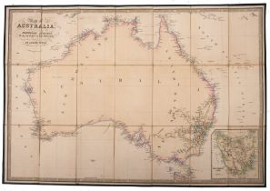 AUSTRALIA, Map of Australia, Compiled from the Nautical Surveys,