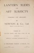 WITHDRAWN LOT 'Lantern slides on art subjects' London: Newton & Co.